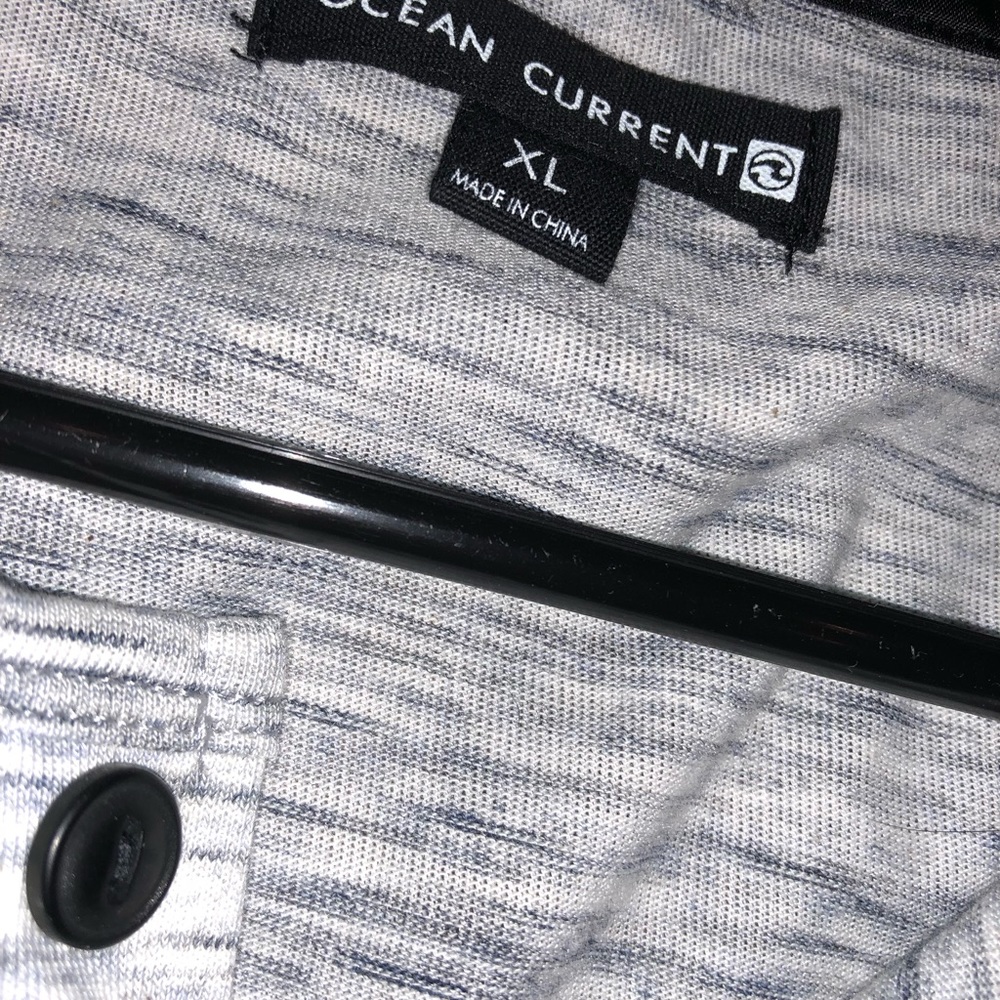 Gray and blue men’s shirt - Picture 3 of 3